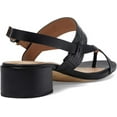 thumbnail image 5 of Cole Haan Anica Lux Black Leather Slingback Squared Open Toe Block Heeled Sandal (Black Leather, 9.5), 5 of 6