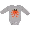 thumbnail image 3 of Inktastic Pirate Octopus Kids Funny Boys or Girls Long Sleeve Baby Bodysuit, 3 of 5