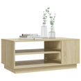 thumbnail image 2 of vidaXL Coffee Table Sonoma Oak 102x55x43 cm Engineered Wood, 2 of 4