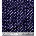 thumbnail image 2 of Soimoi Polyester Crepe Fabric Floral Block Print Sewing Fabric Yard 52 Inch Wide, 2 of 3