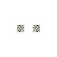 thumbnail image 6 of Imperial 1/10Ct TDW Round Cut Diamond Solitaire Stud Earrings in Sterling Silver with Yellow Rhodium Overlay, 6 of 7