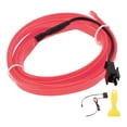 thumbnail image 1 of Cuerda de luz LED EL de 1m Unique Bargains Cable de luz brillante para iluminación interior de automóviles, tira flexible de luz neón para decoración de automóviles, controlador de cableado (12v) Rosa, 1 of 7