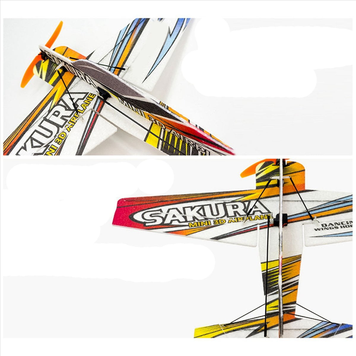 2X RC Air Plane 3D Airplane -Mini Foam EPP PP F3P Lightset KIT Model Toys Toys E2101