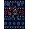 thumbnail image 2 of Men's Transformers Optimus Prime Roll Out Ugly Xmas  Graphic Tee Navy Blue Medium, 2 of 5