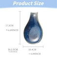 thumbnail image 2 of Clearance Tableware Ceramic Spoon Rest Starry Night Glaze Spoon Holder Heat Rest For Kitchen Counter Teaspoon And Cooking Utensil Rest Decorative Spoon Res Blue, 2 of 6