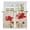 Red Brown, variant on Red Flowers Tier Curtains, Retro Farmhouse Botanical Floral Painting Light Filtering Kitchen Curtains, 2Pcs Rod Pocket Half Window Treatments Panels for Sink Cafe Cabinet Basement 27.5x45 Inches