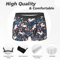 thumbnail image 2 of Men's Boxer Briefs, Cartoon Cute Horse Flower Plant_A Soft Comfy Mens Underwear Boxer Briefs Breathable With Widen Waist, 2 of 7