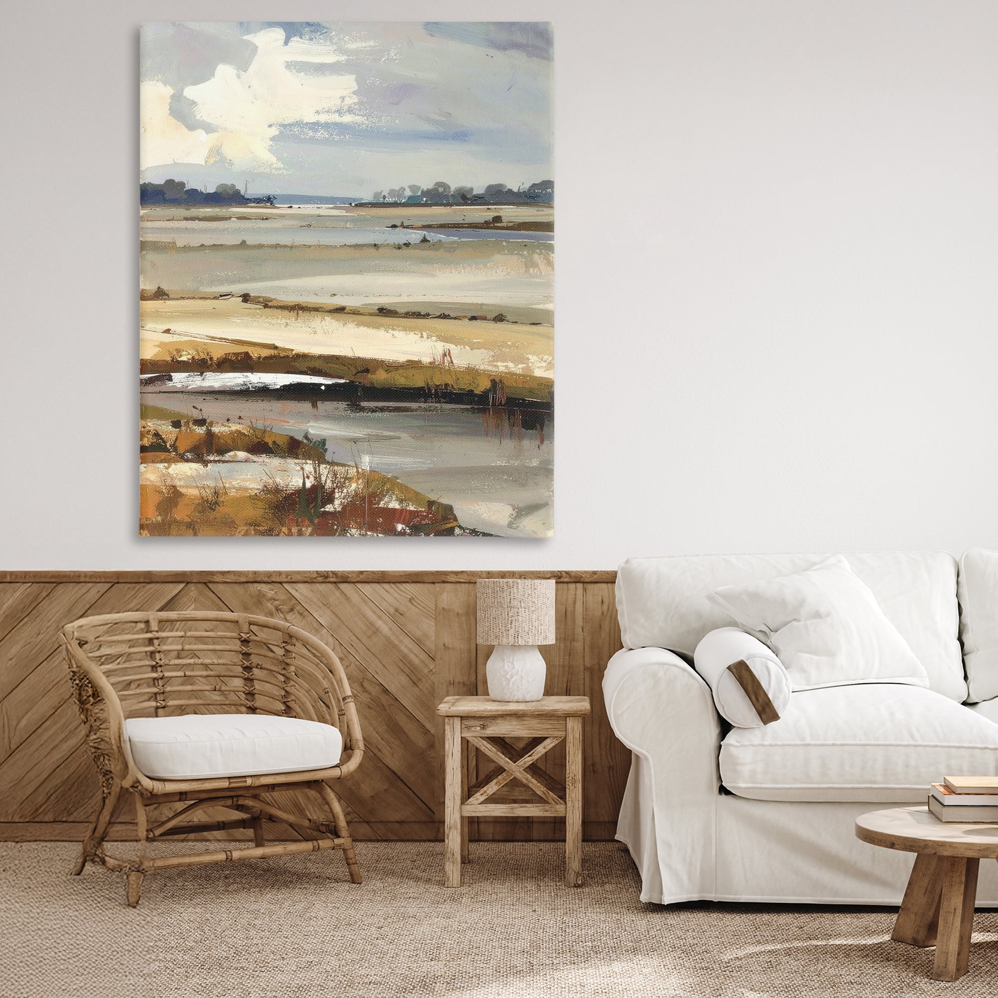 Stupell Industries Earthy Distant Horizon Canvas Wall Art, design by Alonza Saunders
