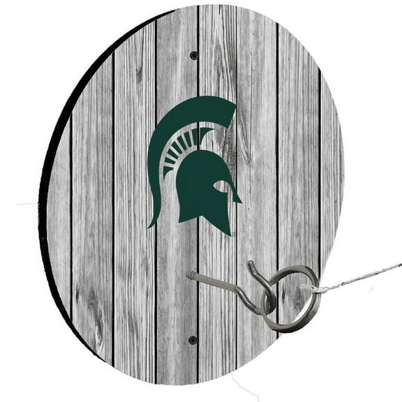 Michigan State University White Ring Toss Lawn Game
