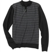 Big Men's Jacquard Mock Neck Sweater, 2XL