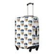 thumbnail image 2 of Uemuo Coffee To Go Pattern Printed Washable Luggage Cover - Fashion Suitcase Protector Fits 18-32 Inch Luggage -X-Large, 2 of 9