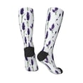 thumbnail image 4 of Haiem Lavender Flowers Socks, Funny Novelty Crazy Design Cotton Socks Sports Socks Knee High Socks For Men, Women,1Pairs - Gift For Working Friends, 4 of 9