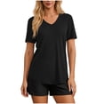 thumbnail image 2 of Hilenly Women's Workout Tops Short Sleeve UPF 50+ Athletic Shirts Quick Dry V Neck T-Shirt Gym Running Tee, 2 of 7
