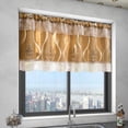 thumbnail image 4 of Celsvanis Jacquard Valance Curtain, Rod Pocket Light Blocking Window Topper, Decorative Dust Proof Short Curtain for Kitchen Sink Indoor Windows 71"x71", 4 of 6