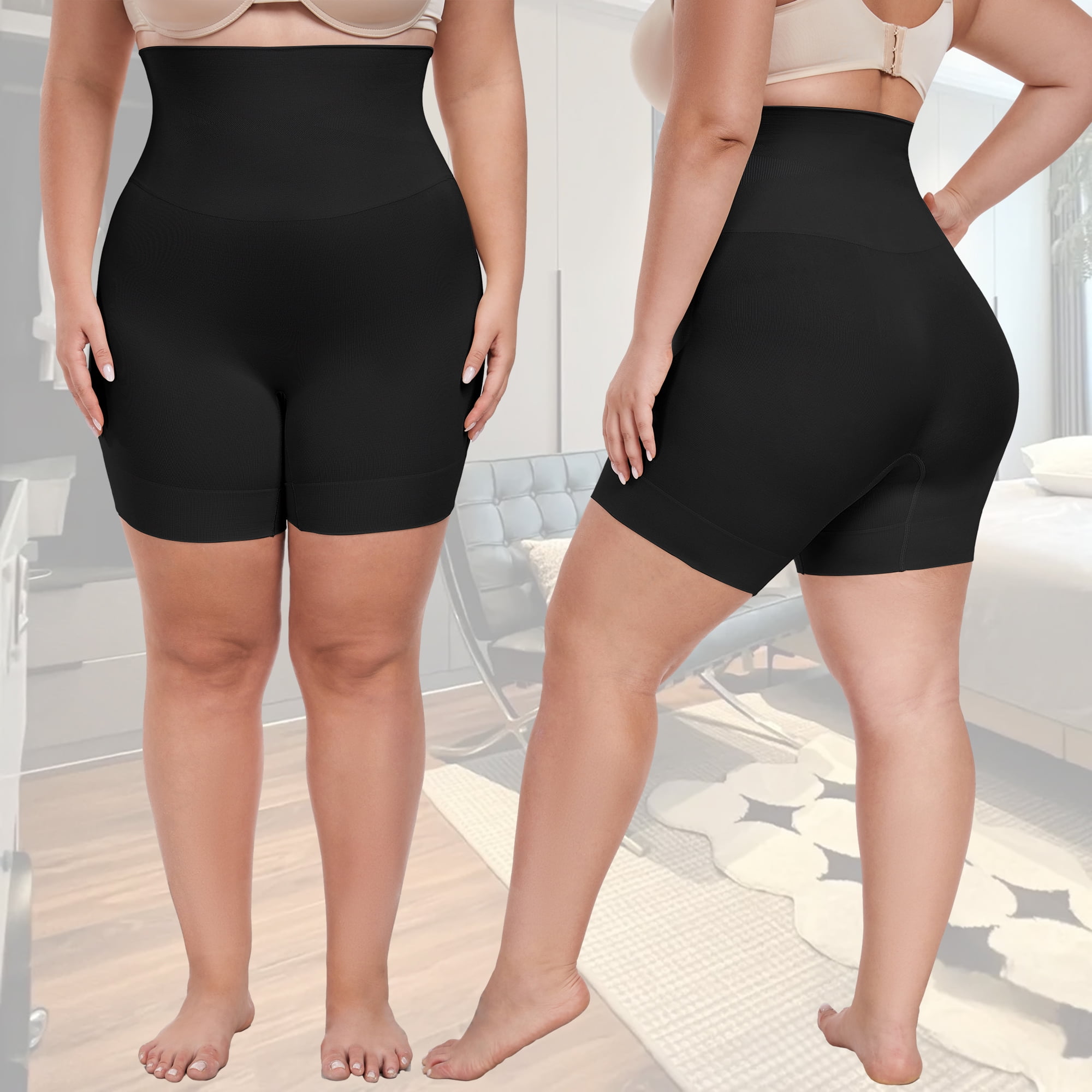 Anyfit Wear Plus Size High Waisted Body Shaper Shorts Shapewear for Women Tummy Control Thigh Slimming Panties