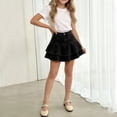 thumbnail image 4 of JYnXIANTI Toddler Girls Denim Shorts High Waisted Tiered Flowy Skorts Children Comfortable Jeans Shorts Summer Clothes, 4 of 7