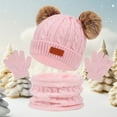 thumbnail image 2 of Hauaitttt ChildrenHats Scarves Gloves Warm Colored In Autumn and Winter Two Baby Hats Scarf Gloves Hat for Men Hat Gloves Scarf Set Men Scarf Hat Gloves Set Men Scarf Gloves Hat Set for Men Gloves, 2 of 3