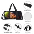 thumbnail image 4 of Honeii Tennis Ball In Fire1 Print Duffle Bag and Adjustable Strap,Foldable Travel Duffel Bags for Men Women,Waterproof Duffel Bags, 4 of 6