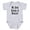 Heather Gray, variant on - My Dad Rocks A Mullet Infant Bodysuit - Cute Infant Bodysuit Baby Romper - Size Newborn - 24 Months