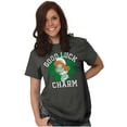 thumbnail image 3 of Smurfette St Paddys Good Luck Charm Women's Graphic T Shirt Tees Brisco Brands L, 3 of 6