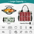 thumbnail image 4 of Small Cooler Bag Lunch Bag Portable Meal Bag Work Meal Bag Outdoor Meal Bag Travel Meal Bag Picnic Meal Bag Going Out Meal Bag Green Palm Trees, 4 of 6