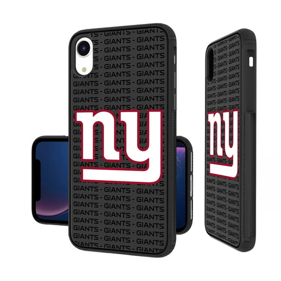 New York Giants iPhone Text Backdrop Design Bump Case