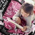 thumbnail image 2 of LHSHID 75th Birthday Gifts for Women Blanket 75th Birthday Decorations for Women Best Gifts for 75 Year Old Woman Happy 75th Birthday Ideas for Mom Grandparents Throw Blanket 50"x60", 2 of 7