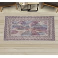 thumbnail image 1 of Abstract Decorative Rug, Floral Petal Look Forms in a Grunge Style Modern Colorful Blurry Look, Quality Carpet for Bedroom Dorm and Living Room, 6 Sizes, Beige Pale Fuchsia, by Ambesonne, 1 of 1