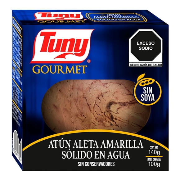 Atún Tuny Light gourmet sólido en agua 140 g