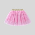 thumbnail image 7 of Girls Tutu Skirt Toddler Elastic Waist Sequin Sparkly Puffy Mini Tulle Skirts Princess Party Big Girl's Clothes, Pink, 7 Years, 7 of 7
