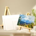 thumbnail image 1 of Mini caballete de pintura al óleo digital para niños, hecho a mano, de madera maciza, para escritorio, marco de fotos, tablero de dibujo, 1 of 5
