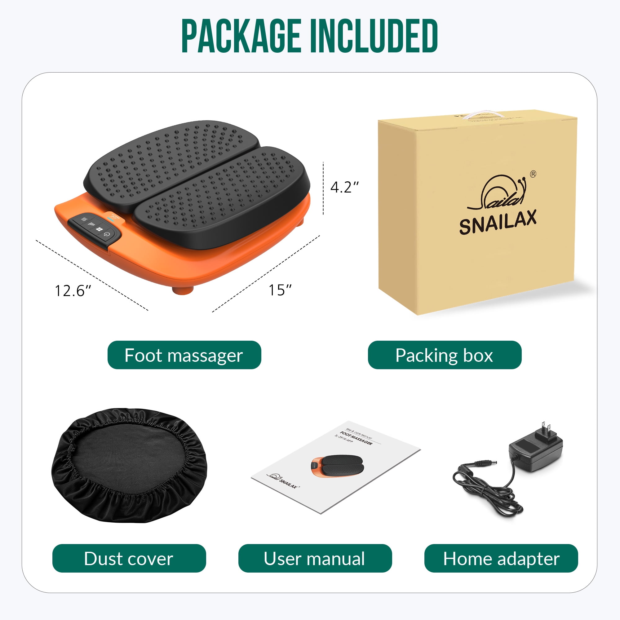 Snailax Foot Massager with Heat, Vibration, Adjustable Speed, Remote  Control, Gifts - Walmart.com