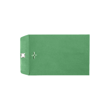 LUXPaper 10 x 13 Clasp Envelopes, Bright Green, 50/Pack