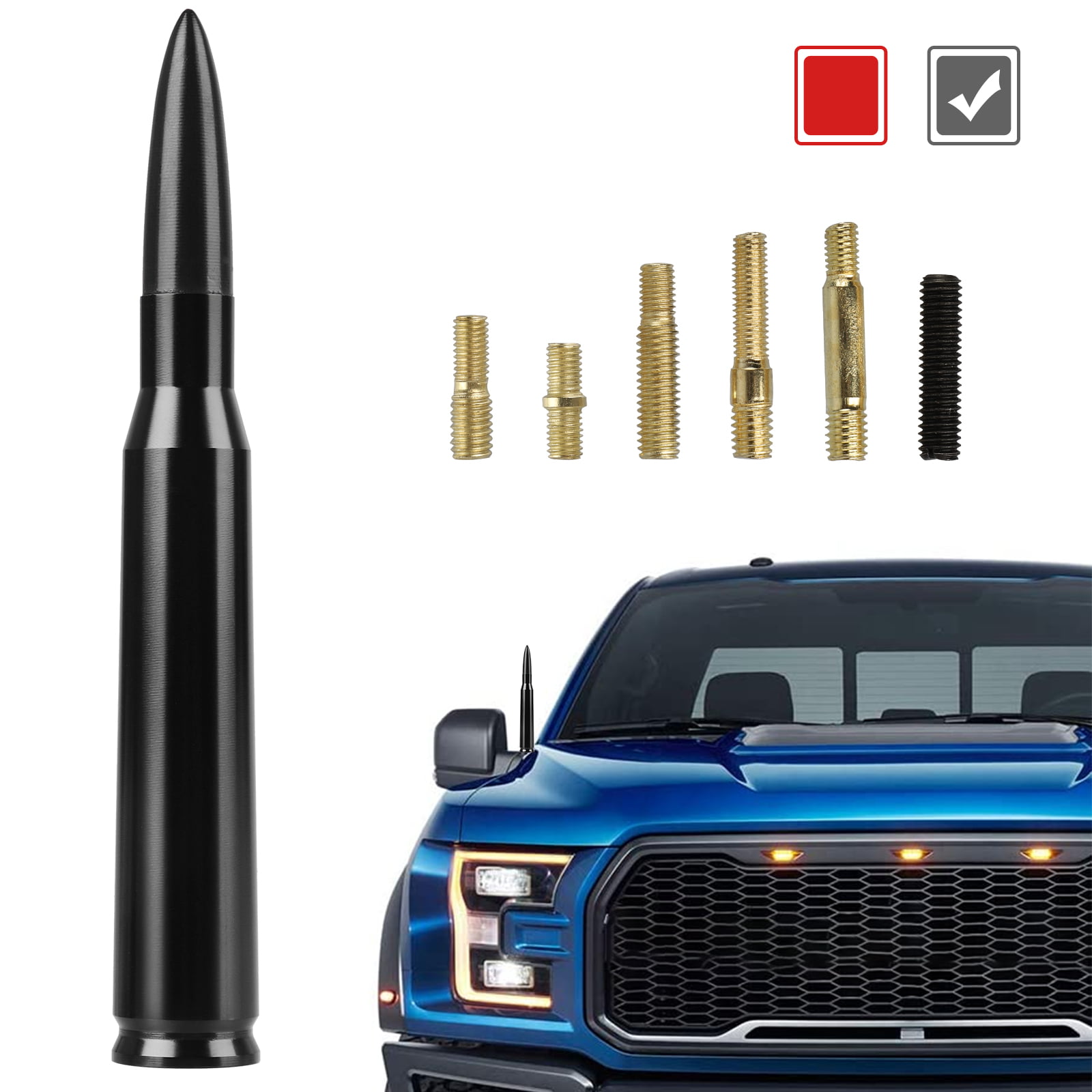 4.2 inches Bullet Style Stubby Antenna Replacement for The Ford Explorer 2011-2019 