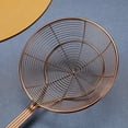 thumbnail image 2 of ReaNea Rose Gold Strainer Spider Kitchen Skimmers for Cooking Stainless Steel Pasta Tomato Food Slotted Spoon for Frying, 2 of 9