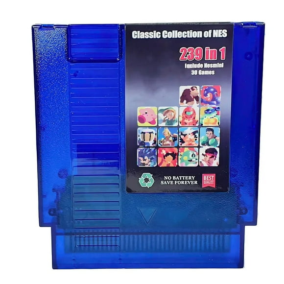 La Mejor Colección De Videojuegos De 8 Bit Nes ¡con Batería! Azul