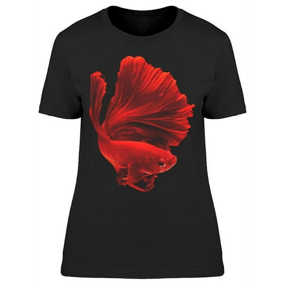 Incredible All Red Betta Fish T-Shirt Women -Image by Shutterstock, Female 3X-Large