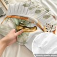 thumbnail image 4 of Twin XL Size Fitted Sheet Set - Green Pumpkins Fall 2 Piece Bedding Sets 16" Deep Pocket Fitted Sheet with 1 Pillowcases, Eucalyptus Maple Leaves Thanksgiving Brushed Microfiber Hotel Bed Sheets, 4 of 9