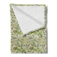 thumbnail image 2 of Floral Soft Flannel Fleece Blanket, Pastel Shade Colors of Spring Nature Awakening Theme with Humming Bird on Branches, Cozy Plush for Indoor and Outdoor Use, 60" x 80", Multicolor, by Ambesonne, 2 of 5