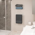 Wallniture Boto 3 Sectional Bath Towel Storage Rack Wall Mount Towel ...