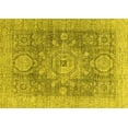 thumbnail image 1 of Ahgly Company Machine Washable Indoor Rectangle Abstract Yellow Modern Area Rugs, 7' x 10', 1 of 4