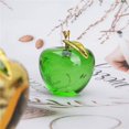 thumbnail image 3 of Mother's Day Gifts for Mum Glaze Crystal Apple Paperweight Craft Decoration (green), 3 of 6