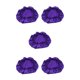 thumbnail image 2 of Jumpingount Gorro de pelo para mujer, gorro de dormir de satén de una sola capa, bufanda para la cabeza, gorro para dormir, gorro a la moda, turbante, Púrpura 5piezas Jumpingount CBP220566, 2 of 6