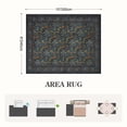 thumbnail image 5 of SUNDEREY 8'x10' Vintage Floral Area Rugs for Living Room, Washable Large Boho Area Rugs for Bedroom, Soft Non-Slip Thin William Morris Botanical Rug for Dining Room Home,Dark Green, 5 of 11