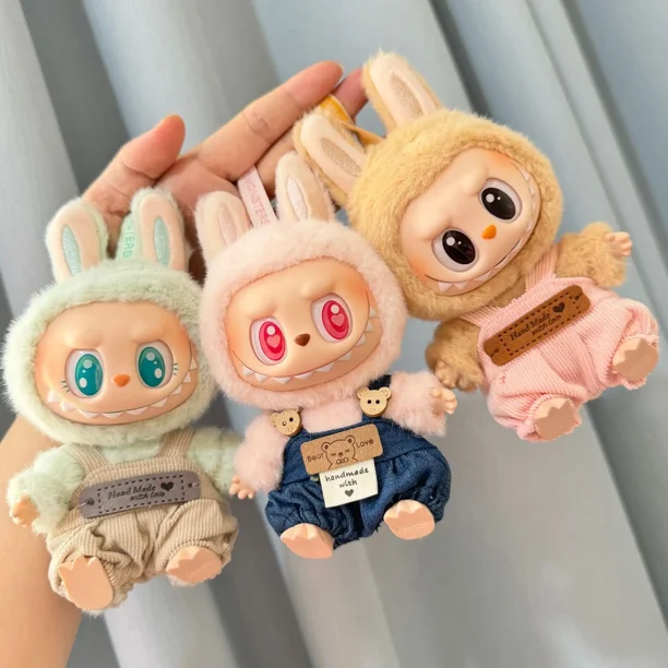 Conjunto De Ropa De Felpa De Animal Para Muñecas De 17 Cm, Pijama O Traje Suave De Una Pieza, Fácil De Poner Y Quitar, Ideal Para Regalar Y Jugar A Vestir Muñecas, Varios Modelos Disponibles
