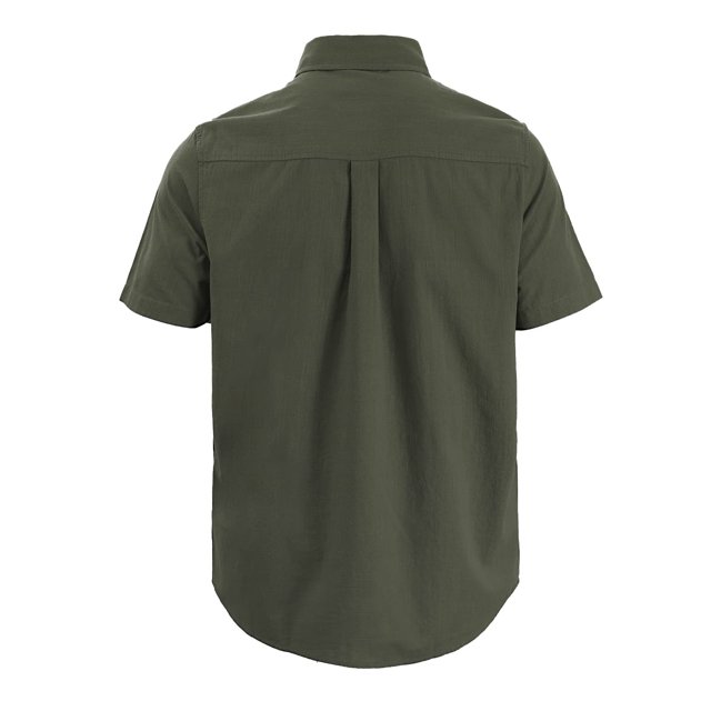 Camisa casual para hombre, camisa de manga corta para playa para hombre, camisa de manga corta con encaje, camisa de manga corta para playa, materiales ecológicos