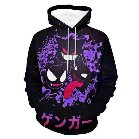 Gengar Hoodie Unisex 3d Novelty Hoodies Graphic Hoodies Pullover Sweatshirts For Men Women Teen M