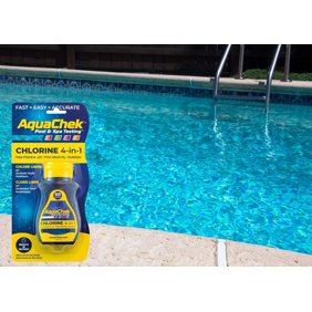 AquaChek&reg; 511242 Chlorine 4-IN-1 Swimming Pool and Spa Test Strips - 50 Pack