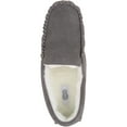 thumbnail image 6 of SNUGRUGS Men's Hugo Wool Loafer Moccasin Slippers - Grey - US 12, 6 of 7