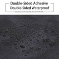 thumbnail image 4 of Lona resistente al agua de 6 x 6 pies TEZONG Lona de polietileno multiusos para exteriores, cubierta negra para lluvia de emergencia, muebles de patio, techo, camping, coche, piscina, 10 mil de espeso, 4 of 5